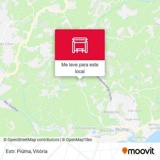 Estr. Piúma mapa