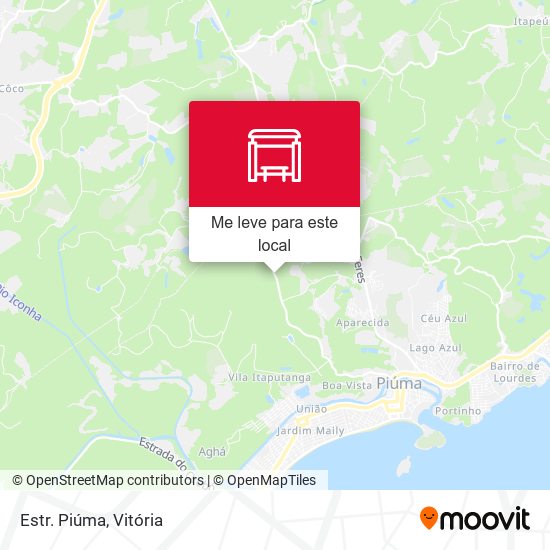 Estr. Piúma mapa