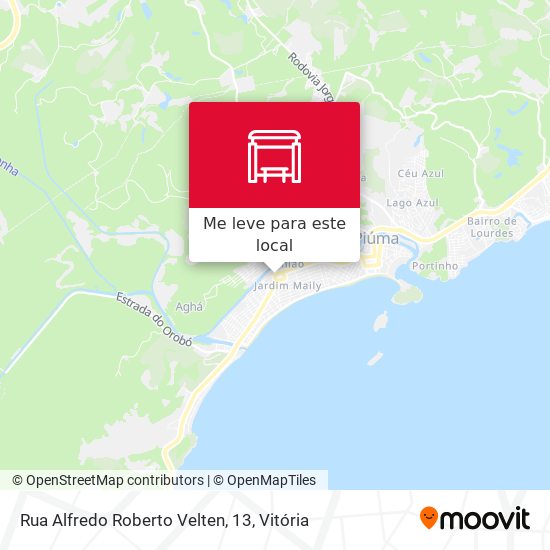 Rua Alfredo Roberto Velten, 13 mapa