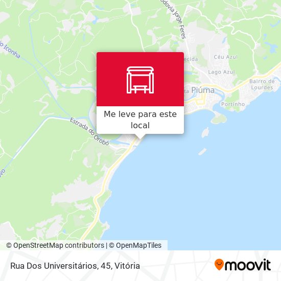 Rua Dos Universitários, 45 mapa