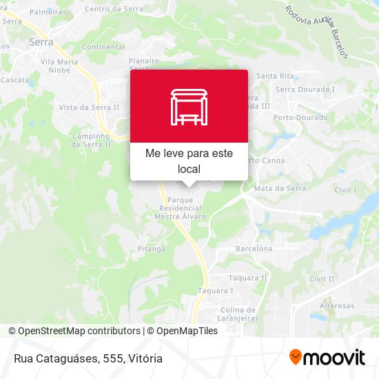 Rua Cataguáses, 555 mapa