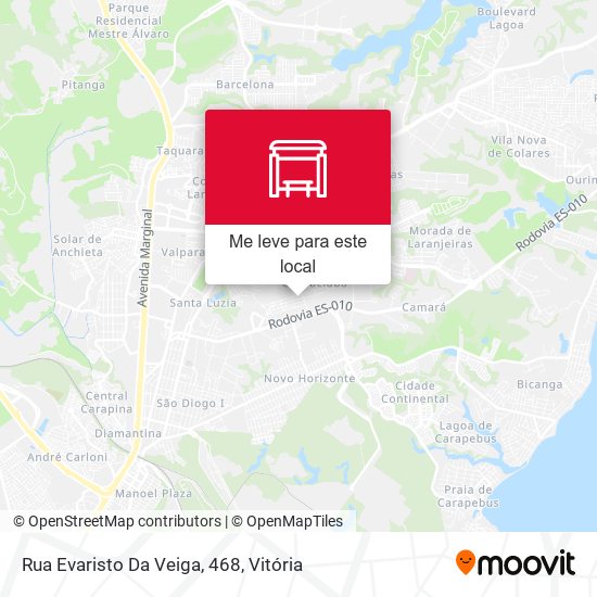 Rua Evaristo Da Veiga, 468 mapa