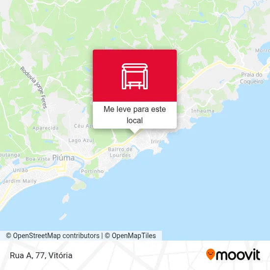 Rua A, 77 mapa