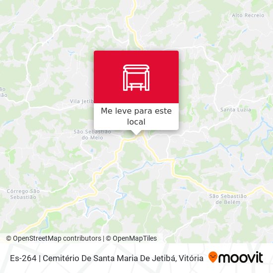 Es-264 | Cemitério De Santa Maria De Jetibá mapa