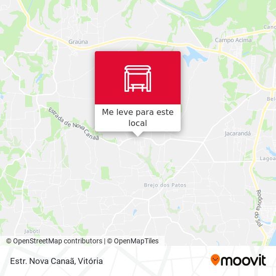 Estr. Nova Canaã mapa
