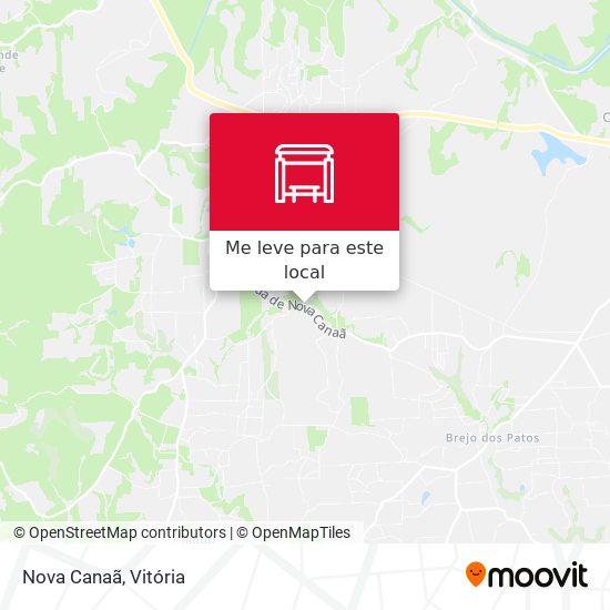 Nova Canaã mapa