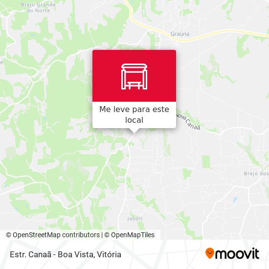 Estr. Canaã - Boa Vista mapa