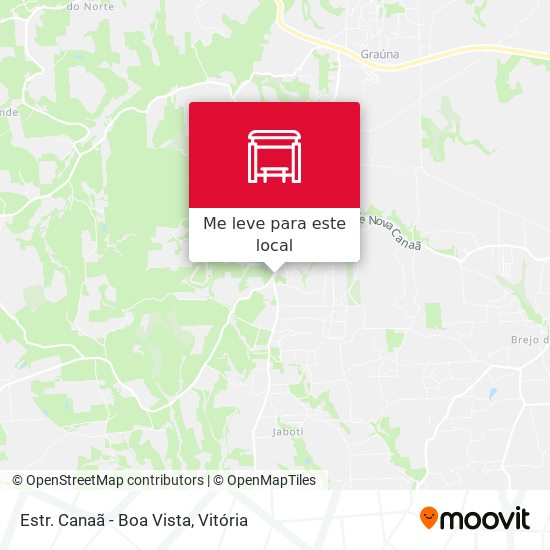 Estr. Canaã - Boa Vista mapa