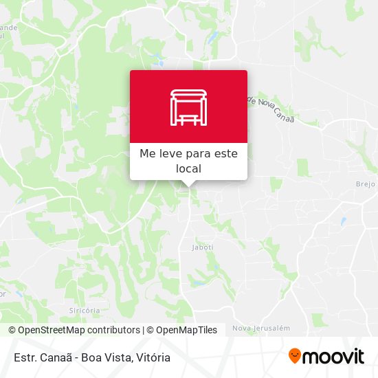 Estr. Canaã - Boa Vista mapa
