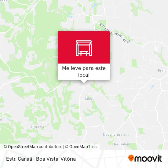 Estr. Canaã - Boa Vista mapa