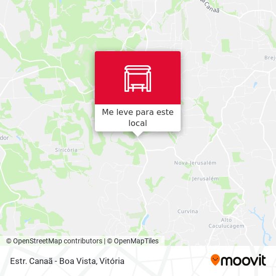 Estr. Canaã - Boa Vista mapa