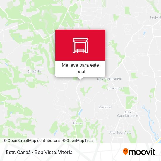 Estr. Canaã - Boa Vista mapa