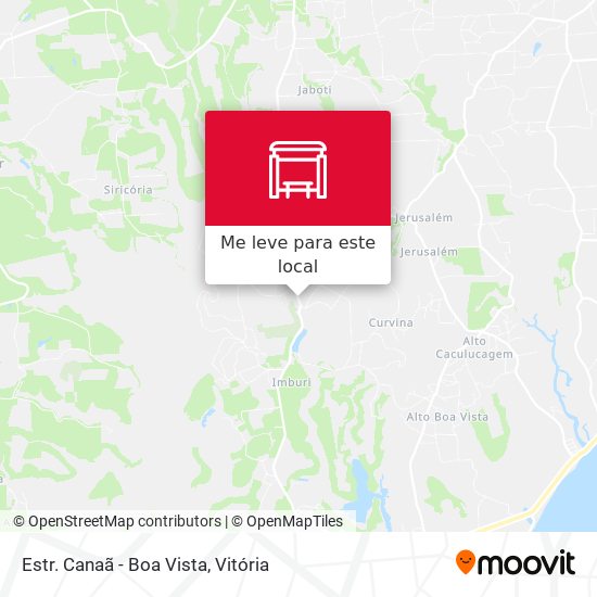 Estr. Canaã - Boa Vista mapa