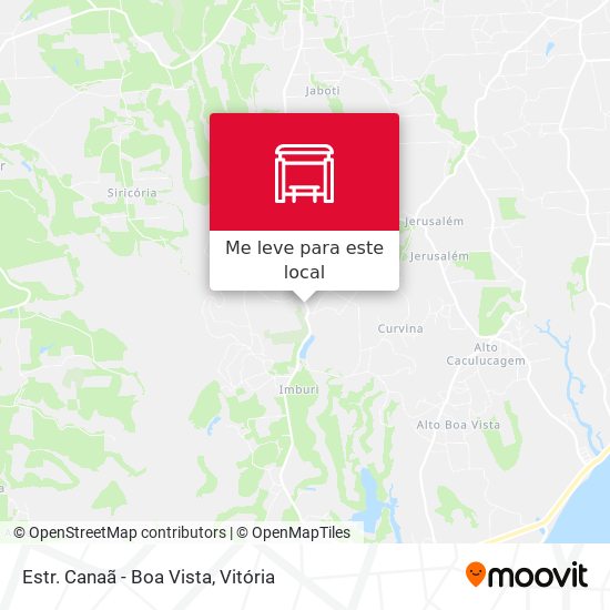 Estr. Canaã - Boa Vista mapa