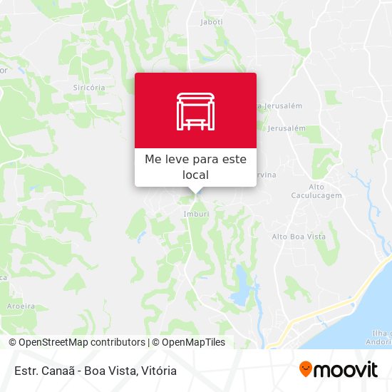Estr. Canaã - Boa Vista mapa