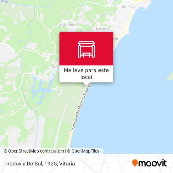 Rodovia Do Sol, 1925 mapa
