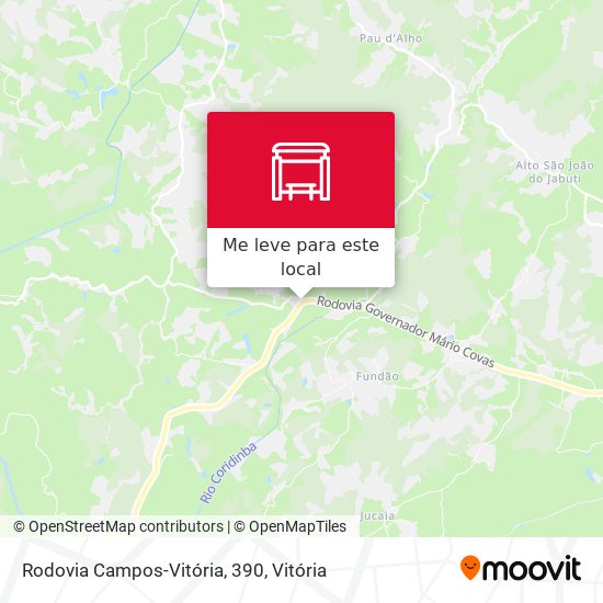 Rodovia Campos-Vitória, 390 mapa
