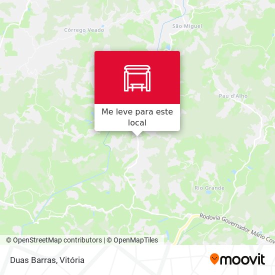 Duas Barras mapa