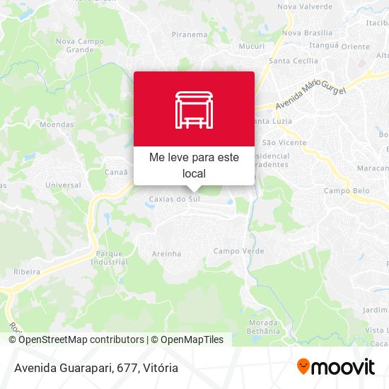 Avenida Guarapari, 677 mapa