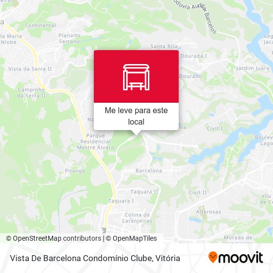 Vista De Barcelona Condomínio Clube mapa