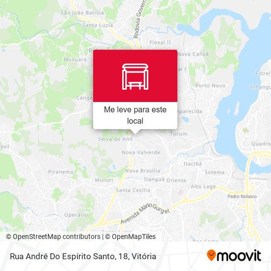 Rua André Do Espírito Santo, 18 mapa