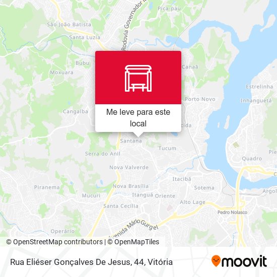 Rua Eliéser Gonçalves De Jesus, 44 mapa