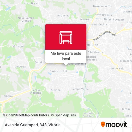 Avenida Guarapari, 343 mapa
