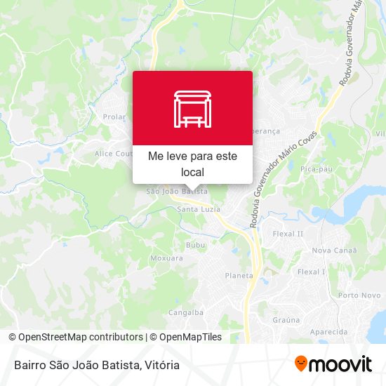 Bairro São João Batista mapa