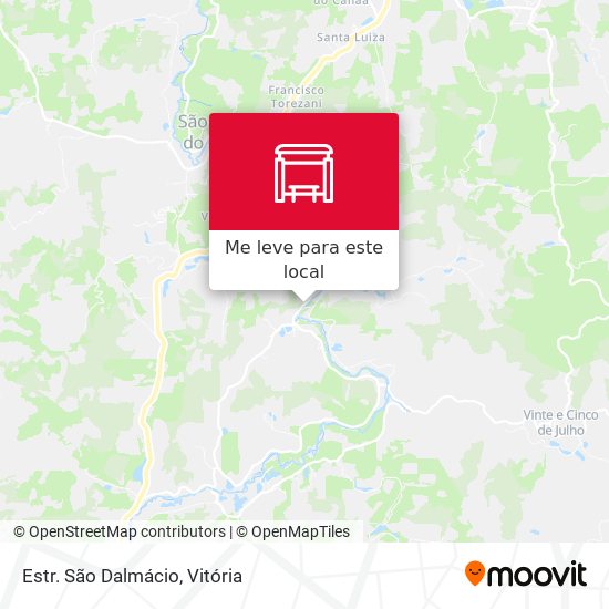 Estr. São Dalmácio mapa