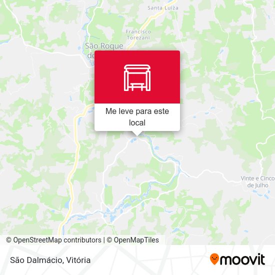 São Dalmácio mapa