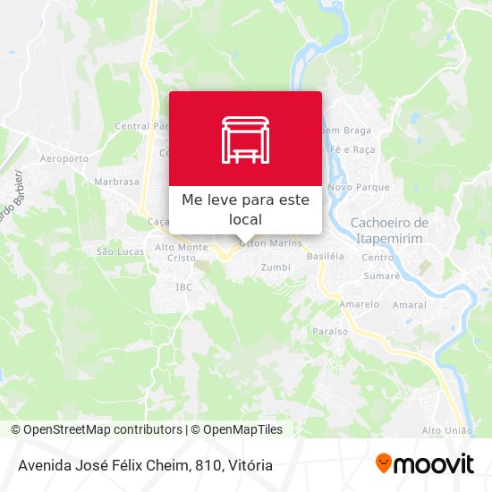Avenida José Félix Cheim, 810 mapa