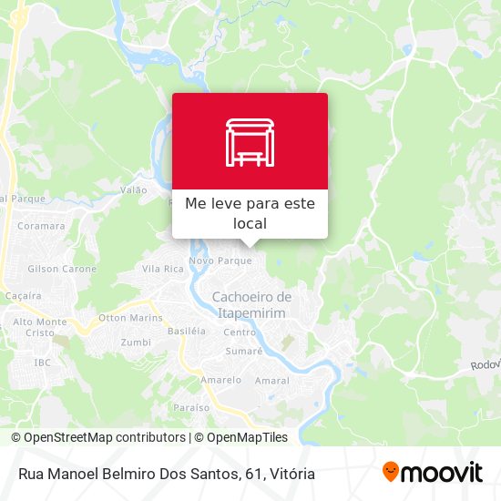 Rua Manoel Belmiro Dos Santos, 61 mapa