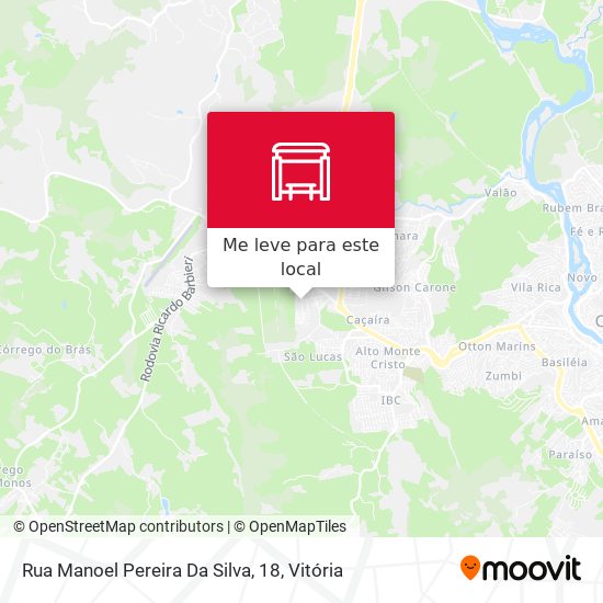 Rua Manoel Pereira Da Silva, 18 mapa