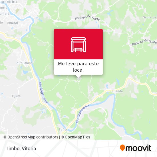 Timbó mapa