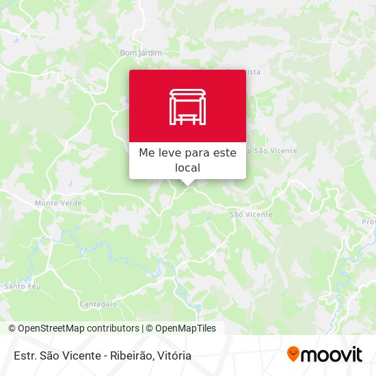 Estr. São Vicente - Ribeirão mapa