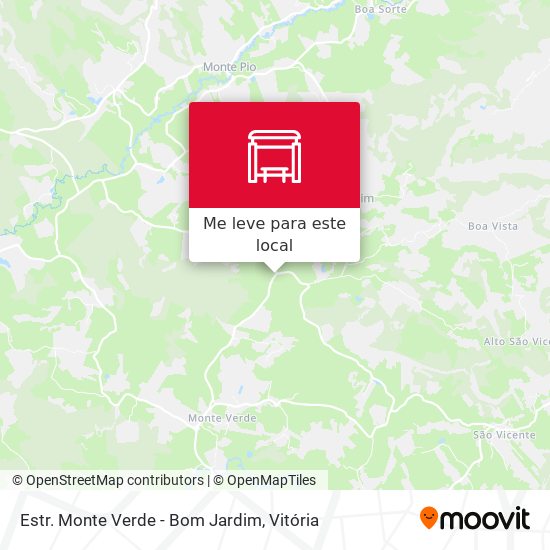 Estr. Monte Verde - Bom Jardim mapa