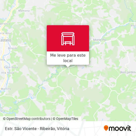 Estr. São Vicente - Ribeirão mapa
