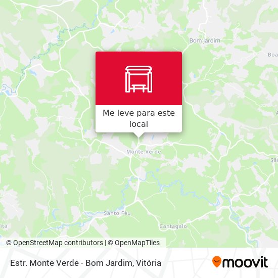 Estr. Monte Verde - Bom Jardim mapa