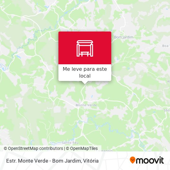 Estr. Monte Verde - Bom Jardim mapa