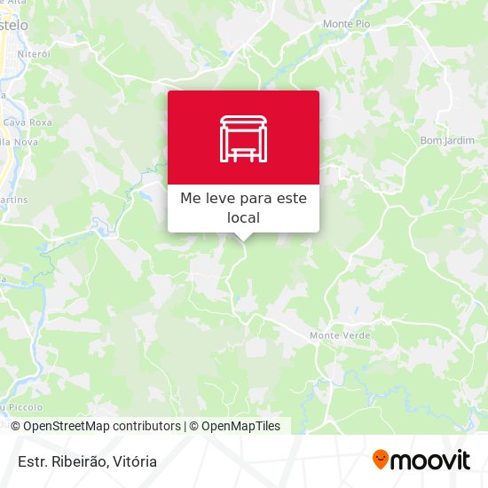 Estr. Ribeirão mapa