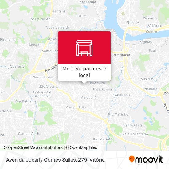 Avenida Jocarly Gomes Salles, 279 mapa