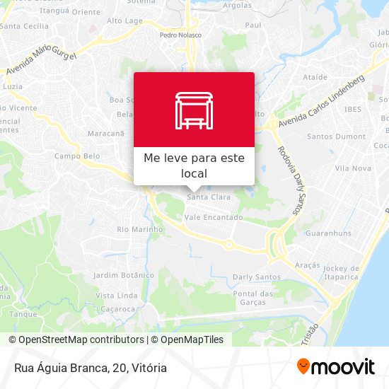 Rua Águia Branca, 20 mapa