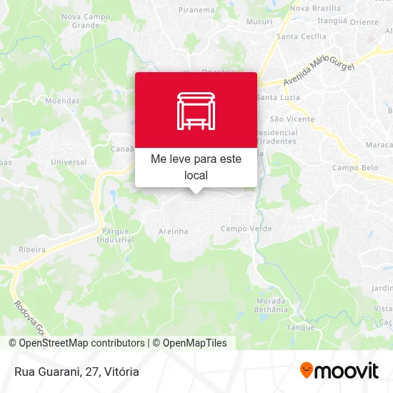 Rua Guarani, 27 mapa