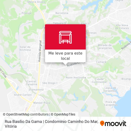 Rua Basílio Da Gama | Condomínio Caminho Do Mar mapa
