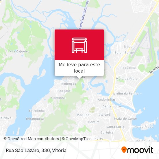 Rua São Lázaro, 330 mapa