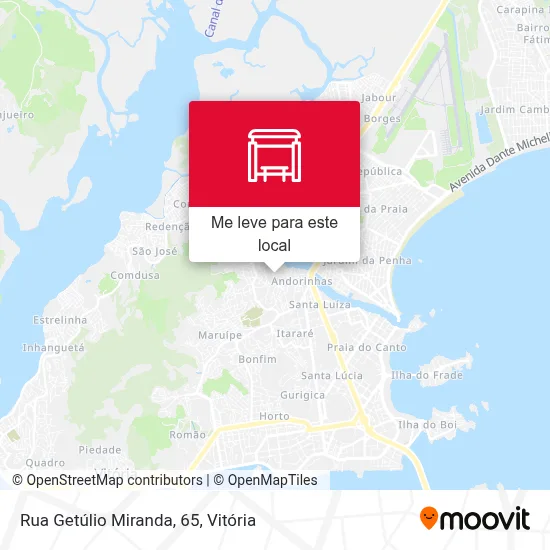Rua Getúlio Miranda, 65 mapa