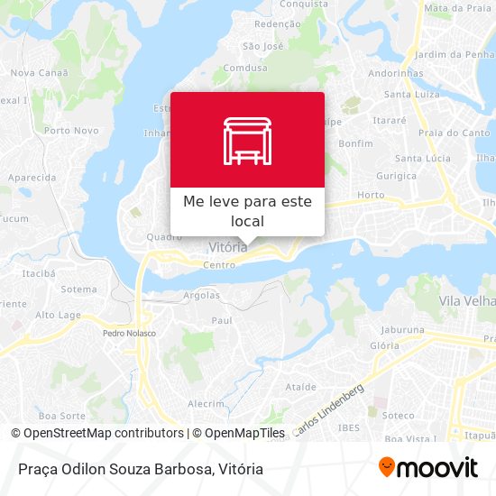 Praça Odilon Souza Barbosa mapa