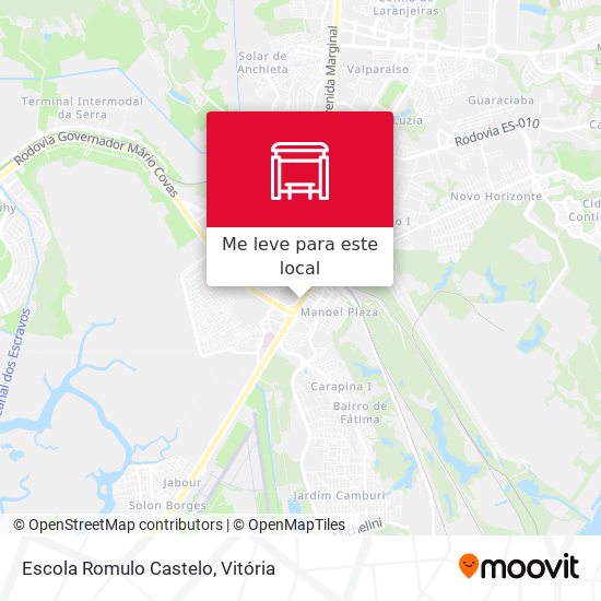 Escola Romulo Castelo mapa