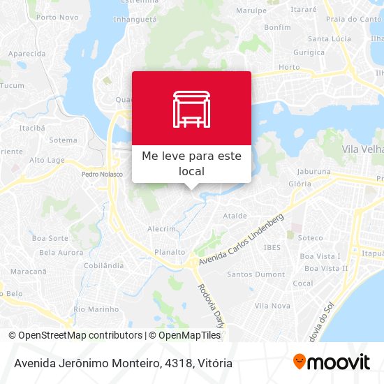 Avenida Jerônimo Monteiro, 4318 mapa