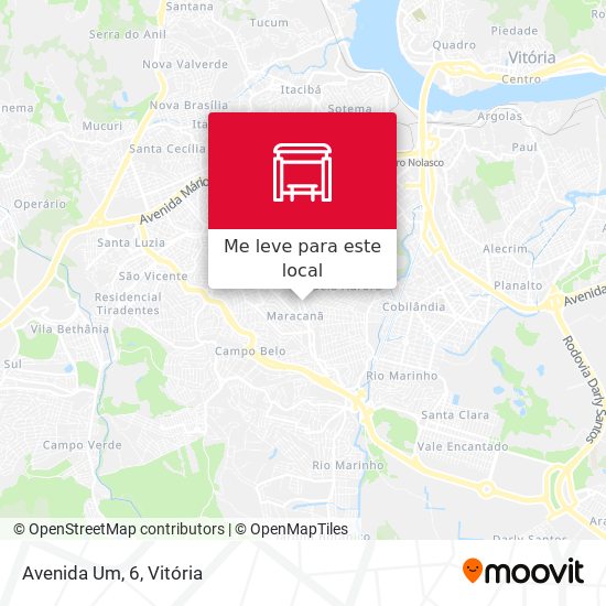 Avenida Um, 6 mapa